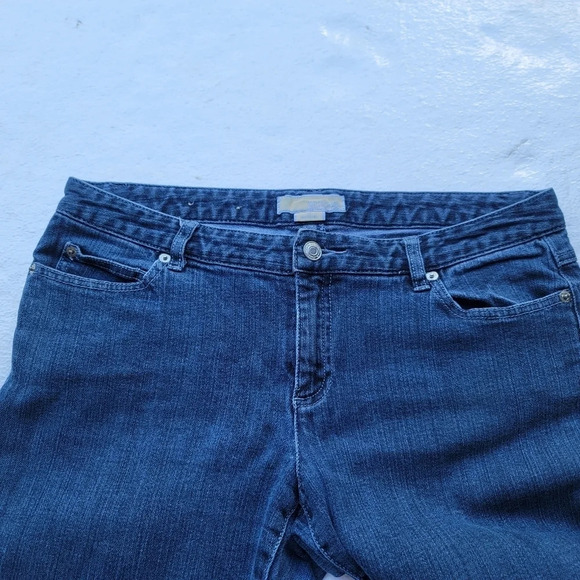 Michael Kors Womens Jeans Size 10 Blue Denim Stretch Mid Rise Classic Bootcut - Picture 10 of 11